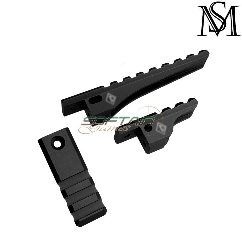 OMM Micro Mount ID Style BLACK per T1/T2 Mil-Sim (MS-027-BK)