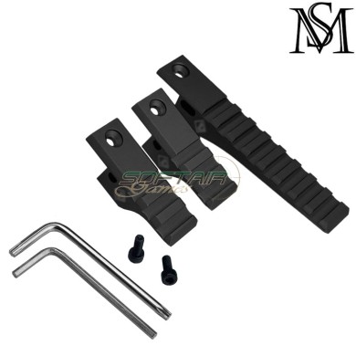 OMM PIC Mount ID Style BLACK for Picatinny Mil-Sim (MS-028-BK)