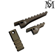 OMM Micro Mount ID Style DARK EARTH for T1/T2 Mil-Sim (MS-027-DE)