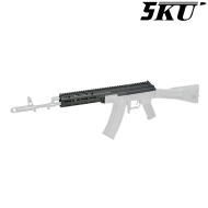 Handguard Set MK3 Monolithic BLACK per AK Cyma 5KU (5KU-368-BK)