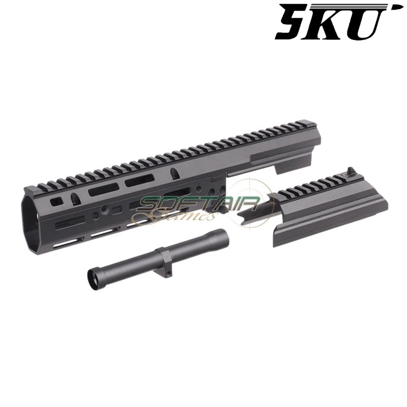 Handguard Set MK3 Monolithic BLACK for AK Cyma 5KU (5KU-368-BK)