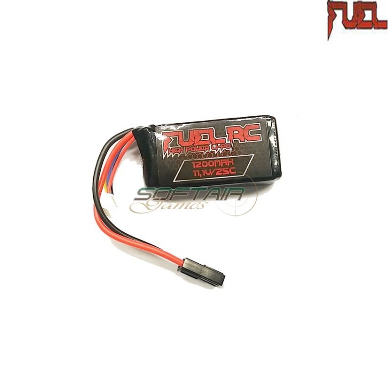 Lipo battery tamiya 11.1x1200 25c peq type fuel rc (fl-11.1x1200)