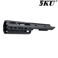 Handguard Monolithic BLACK for Marui Next Gen. MP5 5KU (5KU-393M)