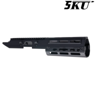 Handguard Monolithic BLACK per Marui Next Gen. MP5 5KU (5KU-393M)