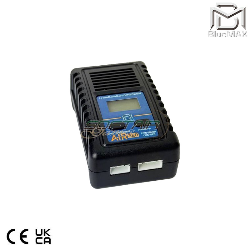 COMPACT Battery Charger AIR 320 20W LiPo / LiFe / LiHV / NiMH / Li-ion Technology Smart Bluemax-power® (bmp-3032)
