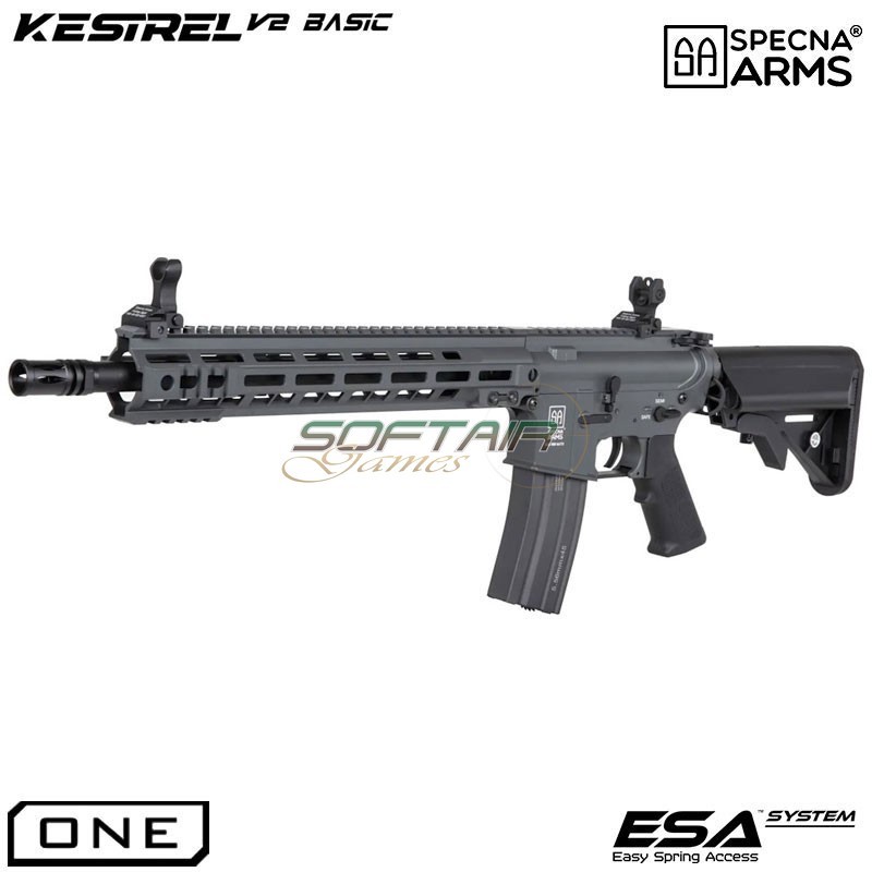 Fucile Elettrico sa-a38 one Kestrel etu Chaos Grey Specna Arms (spe-01-043425)
