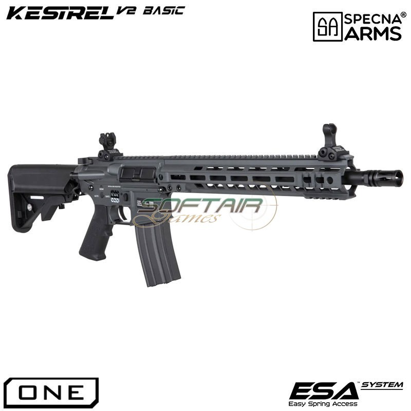 Fucile Elettrico sa-a38 one Kestrel etu Chaos Grey Specna Arms (spe-01-043425)