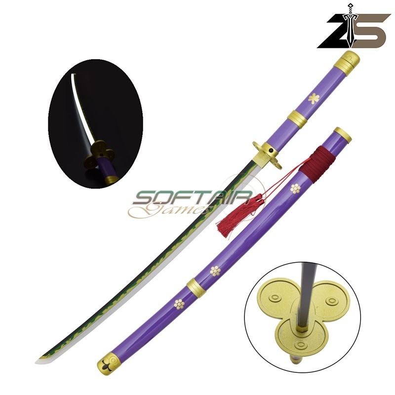 Katana Ornamentale con ILLUMINAZIONE LED versione bamboo (zs661vgdwd-ls)