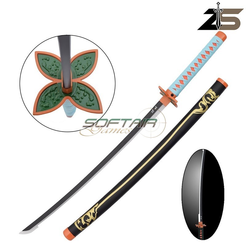 Katana Ornamentale con ILLUMINAZIONE LED Lama in Bamboo (zs658bkgdwd-ls)