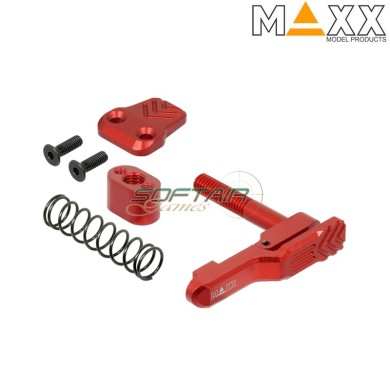 Magazine release M4 MTW Red STYLE A CNC Aluminum advanced Maxx Model (mx-mar010sar)