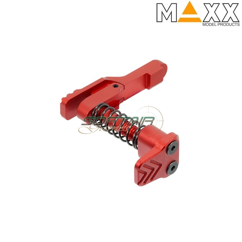 Sgancio caricatore M4 MTW Red STYLE A CNC Aluminum advanced Maxx Model (mx-mar010sar)