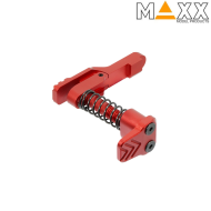 Magazine release M4 MTW Red STYLE A CNC Aluminum advanced Maxx Model (mx-mar010sar)