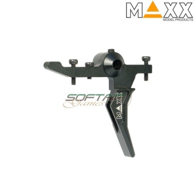 CNC Aluminum Style B Advanced Speed Trigger BLACK per MTW Maxx Model (MX-TRG011SBB)