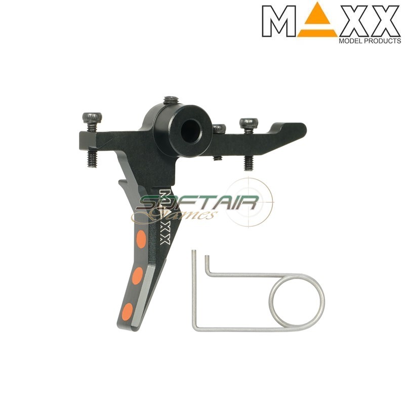 CNC Aluminum Style B Advanced Speed Trigger BLACK for MTW Maxx Model (MX-TRG011SBB)