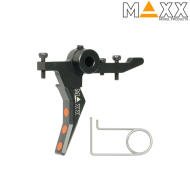 CNC Aluminum Style B Advanced Speed Trigger BLACK per MTW Maxx Model (MX-TRG011SBB)