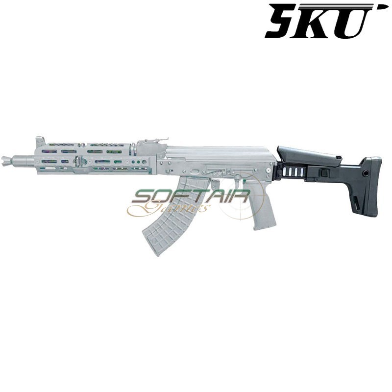 Folding Stock ACR style for Elettric Rifle AK Black 5KU (5KU-369-BK)