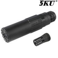 CGS Style SCI-SIX Suppressor with Flash Hider Black 5KU (5KU-400-BK)