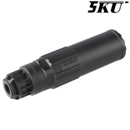 CGS Style SCI-SIX Suppressor with Flash Hider Black 5KU (5KU-400-BK)