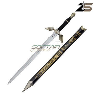 Ornamental Sword with Bamboo Blade Dark Link Sword ZSwords (zs585-2bkwd)