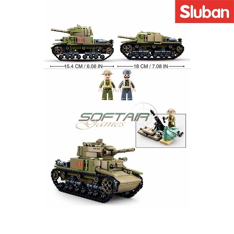 Carro Armato Italiano Medio 2in1 Sluban (M38-B0711)