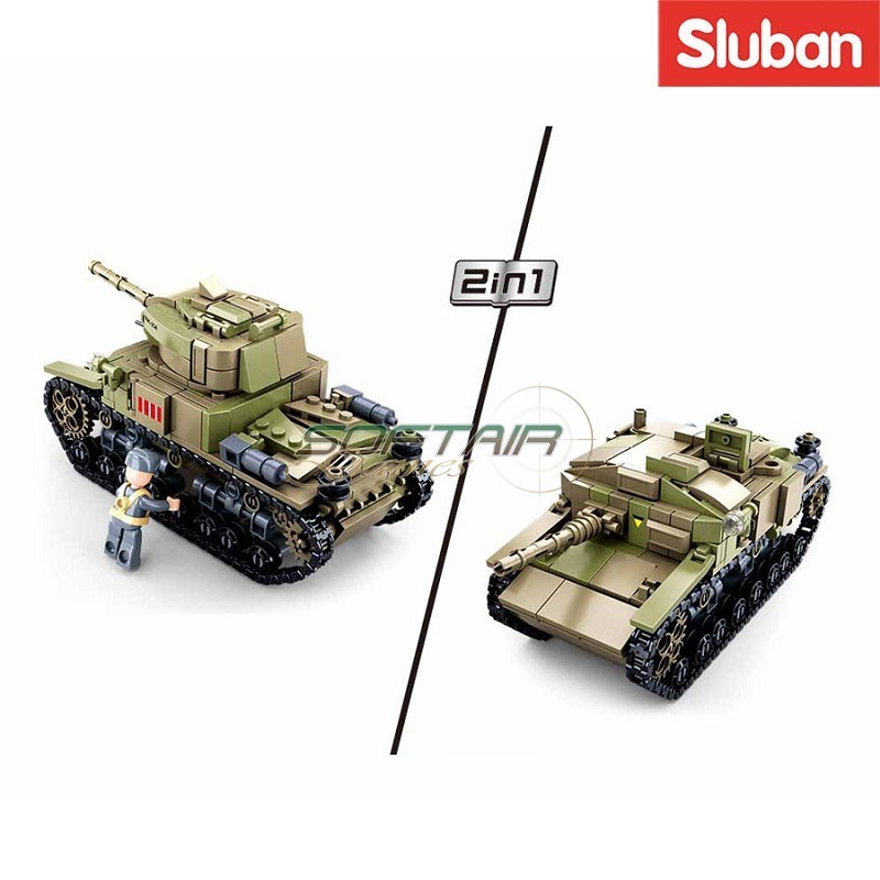 Medium Italian Tank 2in1 Sluban (M38-B0711)