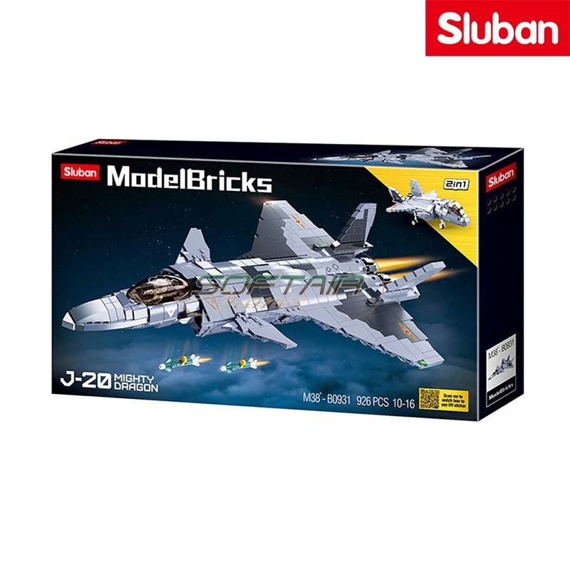 Aereo da caccia stealth Chengdu J-20 Sluban (M38-B0931)