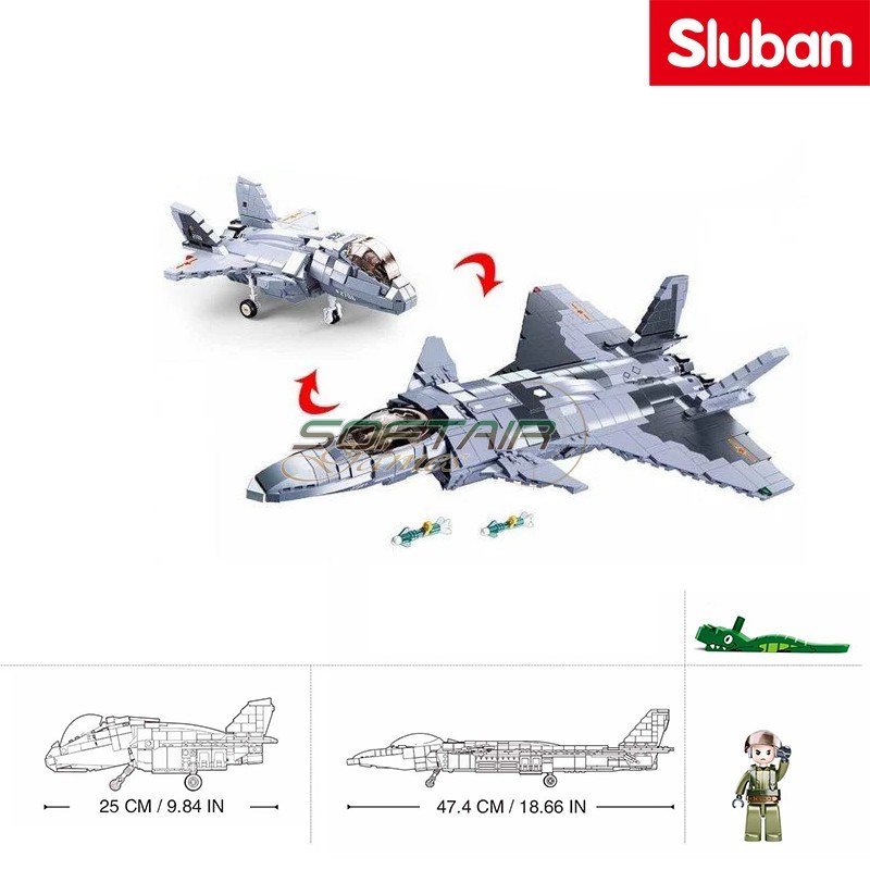 Aereo da caccia stealth Chengdu J-20 Sluban (M38-B0931)