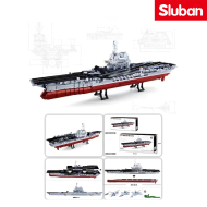 PLA Navy Shandong Aircraft carrier 2in1 Sluban (M38-B0698)