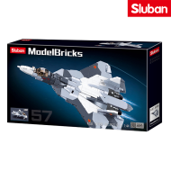 Aereo da combattimento SU-57 Fighter 2in1 Sluban (M38-B0986)