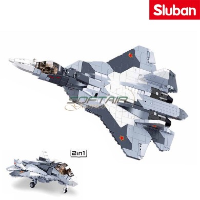SU-57 Jet Fighter 2in1 Sluban (M38-B0986)