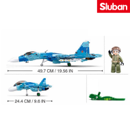 Sukhoi SU-27 Jet Fighter 2in1 Sluban (M38-B0985)