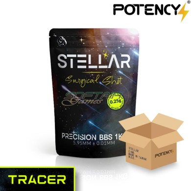 Cartone 10 Buste 1KG Pallini STELLAR Surgical Shot Traccianti GREEN 0.25gr Potency® (pty-025trgr-cart)