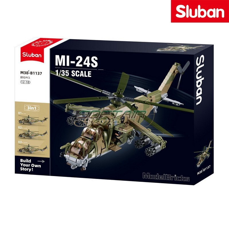 Mil Mi-24 attack helicopter Sluban (M38-B1137)