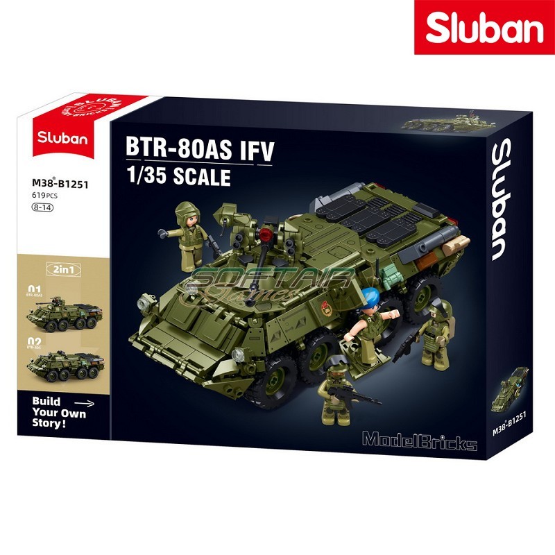 Veicolo blindato anfibio BTR-80A IFV Sluban (M38-B1251)