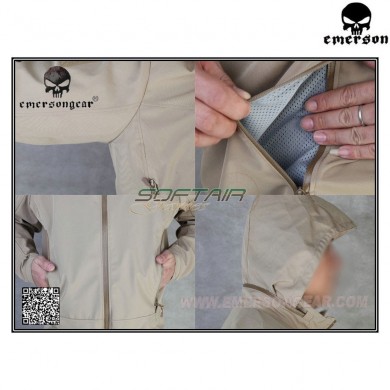 Light Tactical Soft Shell Jacket Dark Earth Emerson (em6873de)
