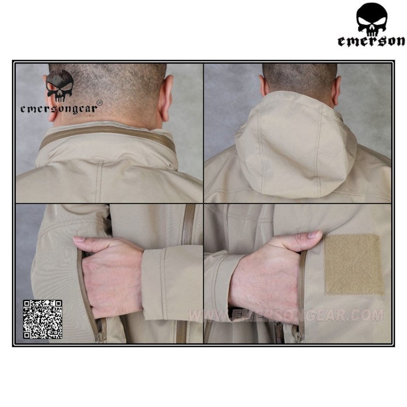 Light Tactical Soft Shell Jacket Dark Earth Emerson (em6873de) Light Tactical Soft Shell Jacket Dark Earth Emerson (em6873de)