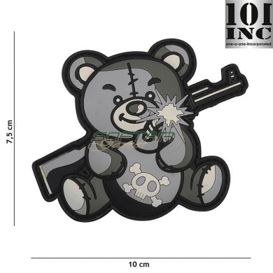 Patch 3d Pvc Deadly as hell Grey 101 Inc (inc-16019)