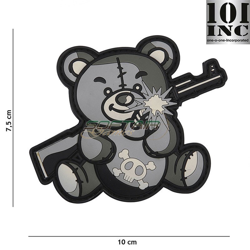 Patch 3d Pvc Deadly as hell Grey 101 Inc (inc-9014)