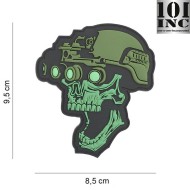3d pvc NIGHT Vision Skull GREEN 101 inc (inc-19044)