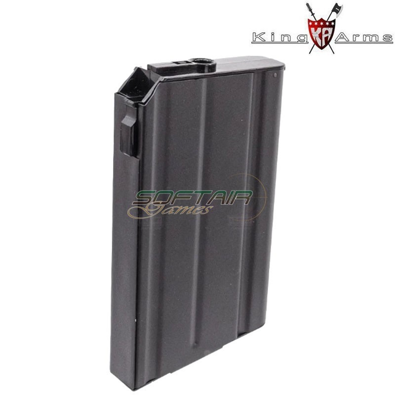 90 Rounds Mid-Cap Metal Magazine for FAL Series King Arms (KA-MAG06)
