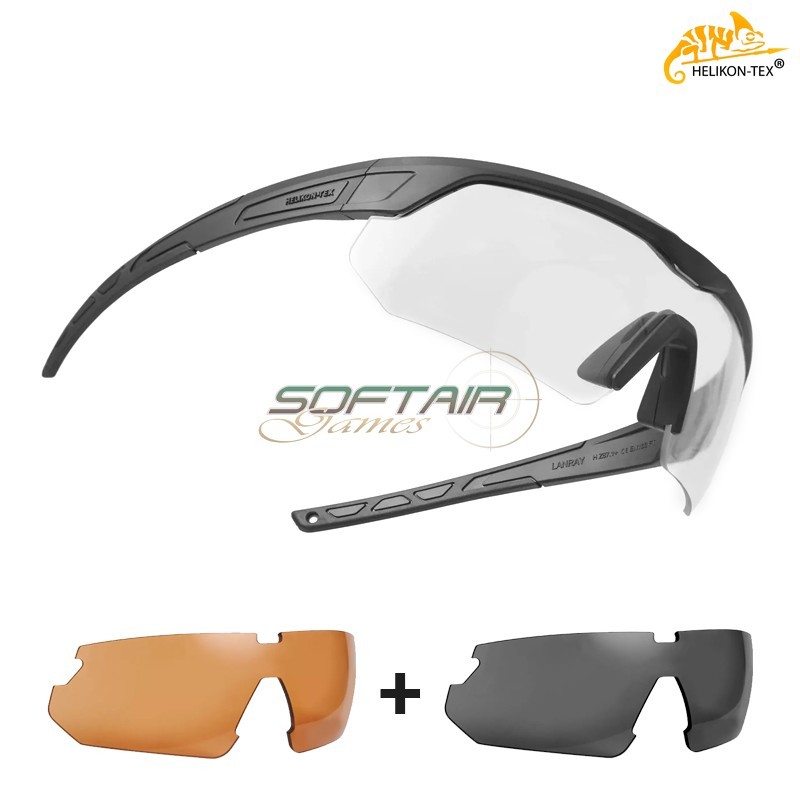 Glasses LanRay Shooting PRO SET BLACK Helikon-Tex® (AG-LSP-PM-0100G)