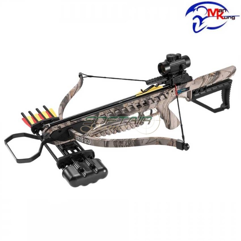 Curved crossbow 175 lbs camo man kung (mk-xb21gc)