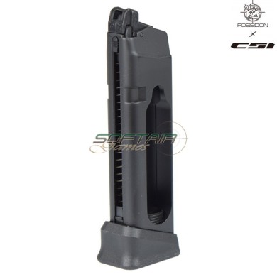 CO2 MAGAZINE 24 ROUNDS FOR ORION SERIES BLACK POSEIDON  (PPW-MGCO2)