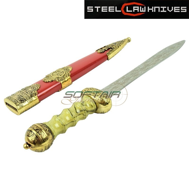 PUGNALE ORNAMENTALE CUORE D’ORO SCK (ZS211-G)