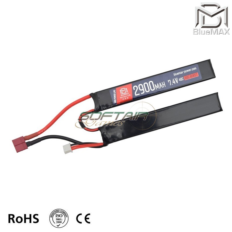 Batteria Lipo Connettore DEANS 7.4v X 2900mah 40c/80c CQB Type Bluemax-power® (5109)