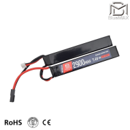 Batteria Lipo Connettore Mini TAMIYA 7.4v X 2900mah 40c/80c CQB Type Bluemax-power® (BMP-7.4X2900-CQB)
