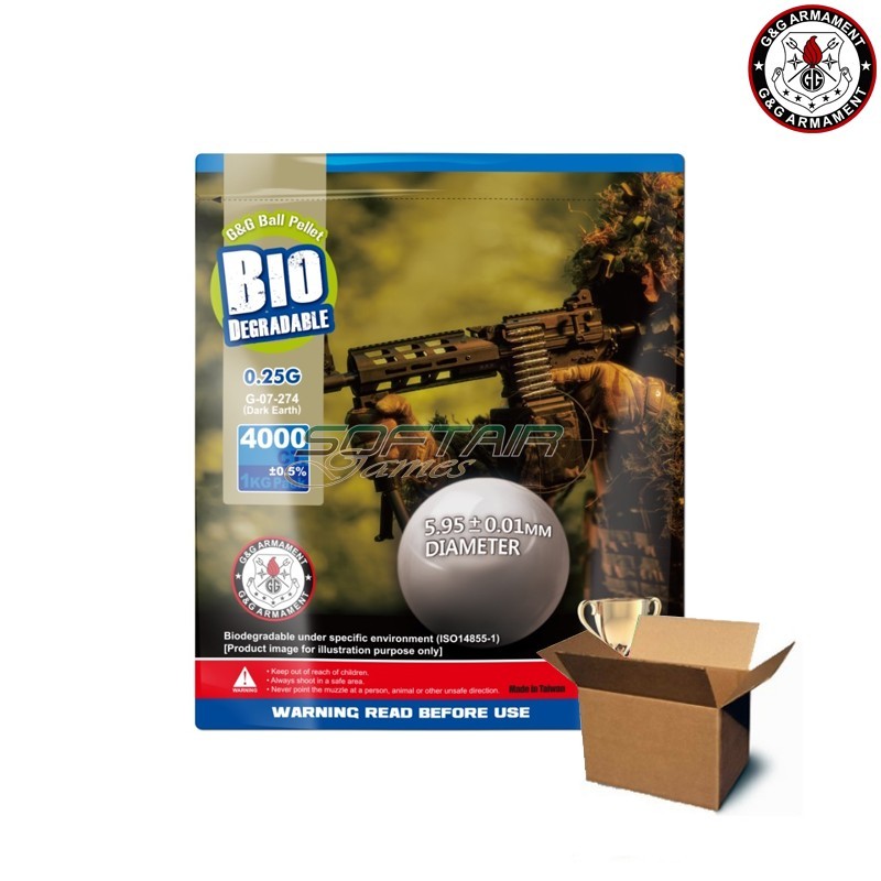 Box 12 Packages Bio Natural Bb 0.25gr DARK EARTH G&G (gg-07274-cart)