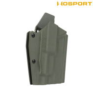 Fondina Quick Pull OLIVE DRAB U.S. KYDEX per Glock C/TLR-1 Torcia WoSport (wo-gb01v)
