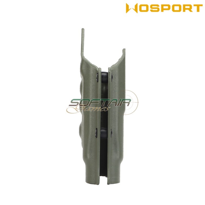 Holster Quick Pull OLIVE DRAB U.S. KYDEX for Glock C/TLR-1 flashlight WoSport (wo-gb01v)