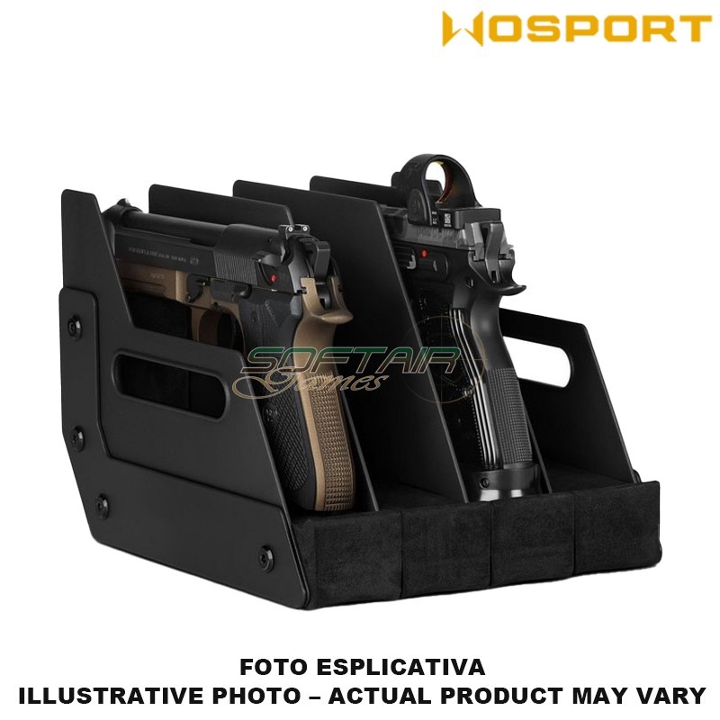 Box/Espositore porta pistole da 4 posti WoSport (wo-tg32)
